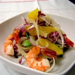 Bandeau Salade crevettes et agrumes